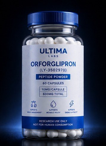 ORFORGLIPRON (LY-3502970) PEPTIDE POWDER (60 CAPSULES) (10MG/CAPSULE, 600MG TOTAL) - Image 2