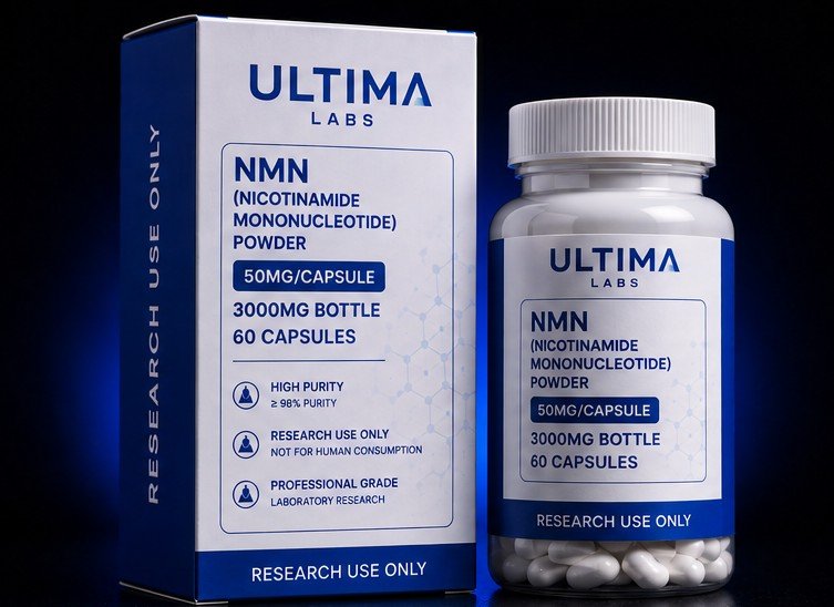 NMN (NICOTINAMIDE MONONUCLEOTIDE) POWDER (60 CAPSULES) (50MG/CAPSULE, 3000MG BOTTLE)