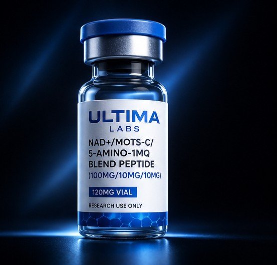 Energy Peptide Blend - NAD MOTS-C 5-Amino-1MQ 120mg Vial - Image 2