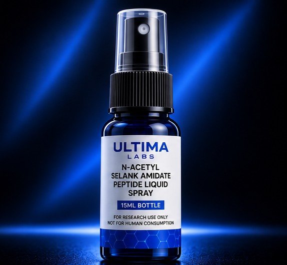 N-ACETYL SELANK AMIDATE PEPTIDE LIQUID SPRAY 15ML BOTTLE - Image 2