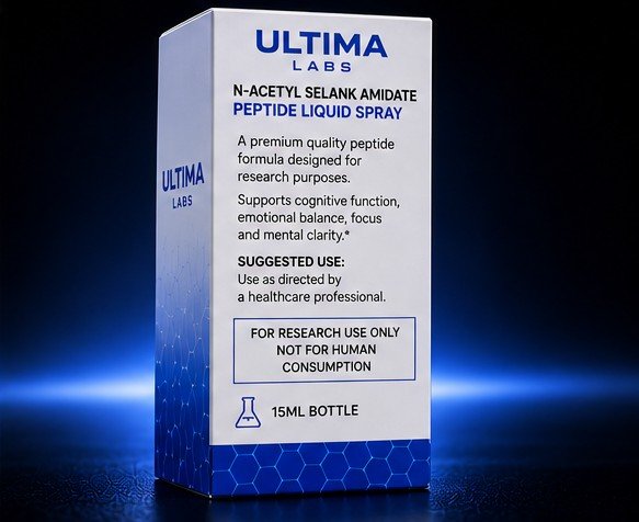 N-ACETYL SELANK AMIDATE PEPTIDE LIQUID SPRAY 15ML BOTTLE - Image 3