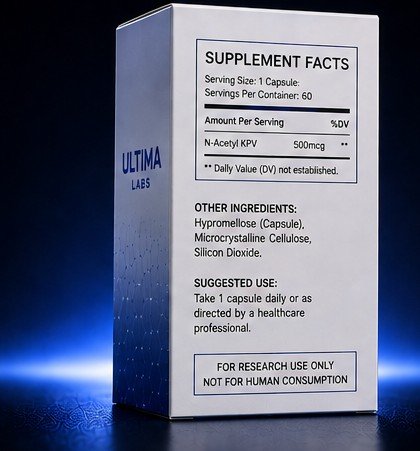 N-ACETYL KPV PEPTIDE POWDER (60 CAPSULES) (500MCG/CAPSULE, 30MG TOTAL BOTTLE) - Image 3