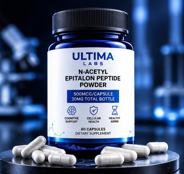 N-Acetyl Epitalon Peptide Powder 60 Capsules - 500mcg - Image 2