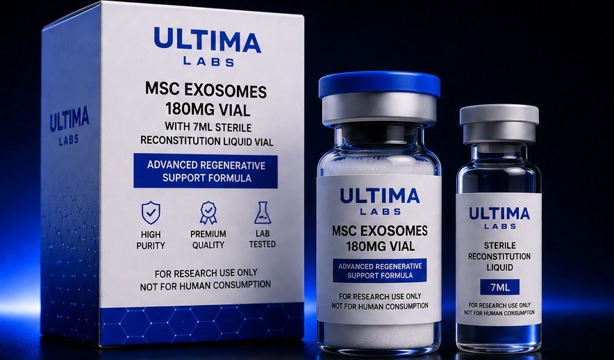 MSC EXOSOMES 180MG VIAL WITH 7ML STERILE RECONSTITUTION LIQUID VIAL