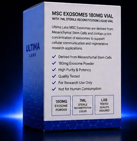 MSC EXOSOMES 180MG VIAL WITH 7ML STERILE RECONSTITUTION LIQUID VIAL - Image 4