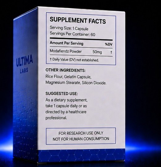 MODAFIENDZ POWDER (60 CAPSULES) (50MG/CAPSULE, 3000MG TOTAL) - Image 3