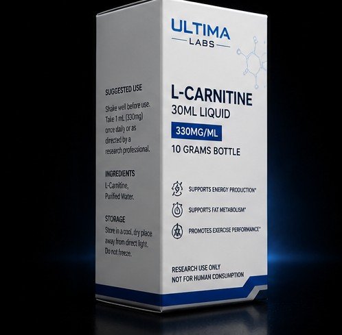 L-CARNITINE 30ML LIQUID (330MG/ML, 10 GRAMS BOTTLE) - Image 2