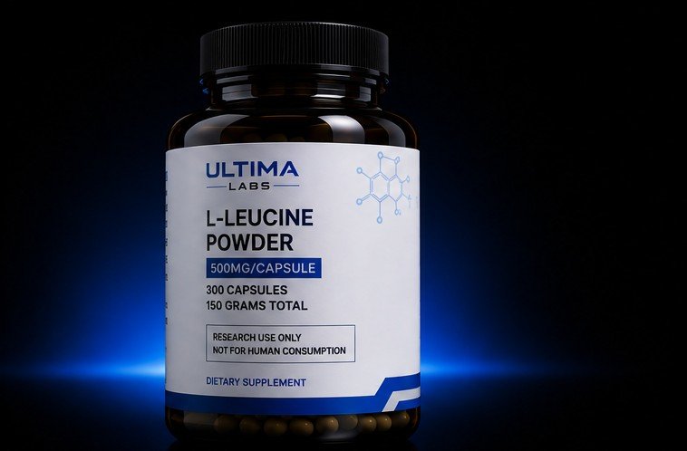 L-LEUCINE POWDER (300 CAPSULES) (500MG/CAPSULE, 150 GRAMS TOTAL) - Image 2