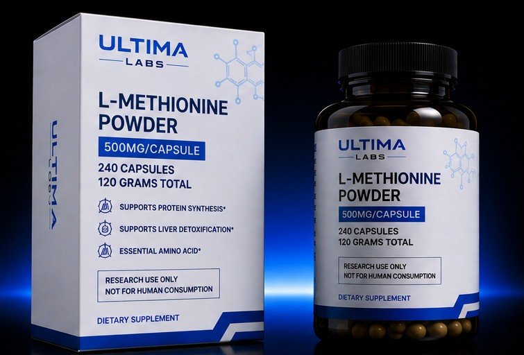 L-METHIONINE POWDER (240 CAPSULES) (500MG/CAPSULE, 120 GRAMS TOTAL)