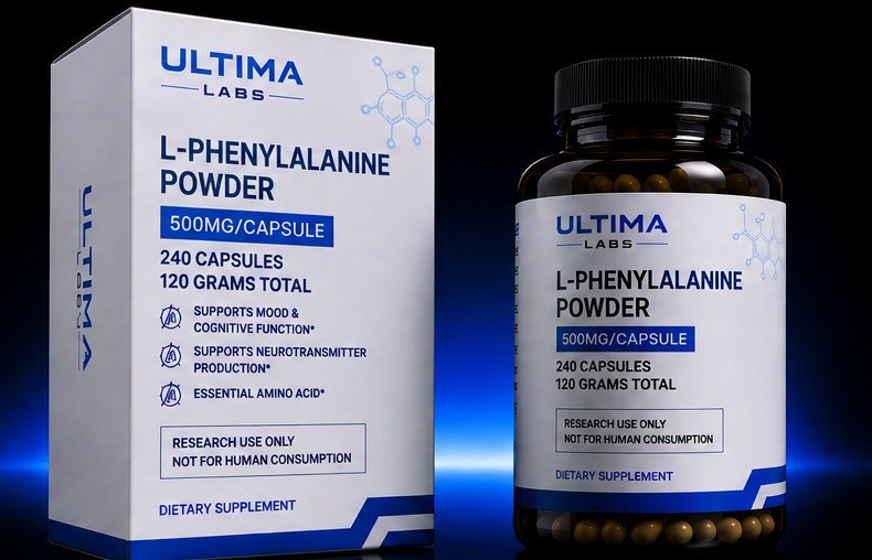L-PHENYLALANINE POWDER (240 CAPSULES) (500MG/CAPSULE, 120 GRAMS TOTAL)