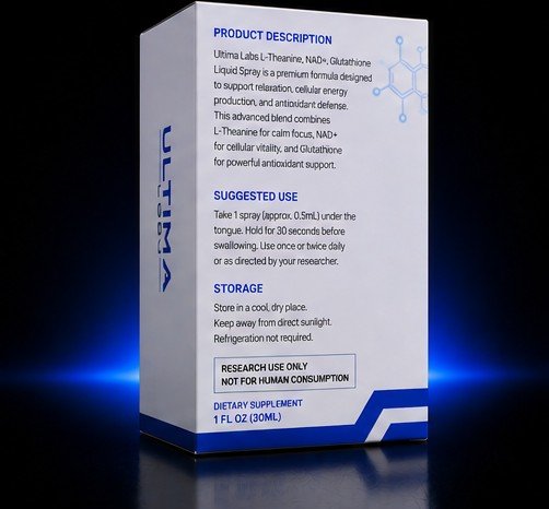 L-THEANINE, NAD +, GLUTATHIONE LIQUID SPRAY BOTTLE - Image 4