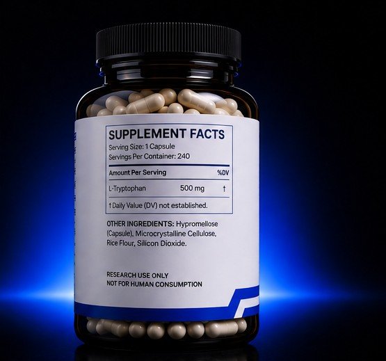 L-TRYPTOPHAN POWDER (240 CAPSULES) (500MG/CAPSULE, 120 GRAMS TOTAL) - Image 4