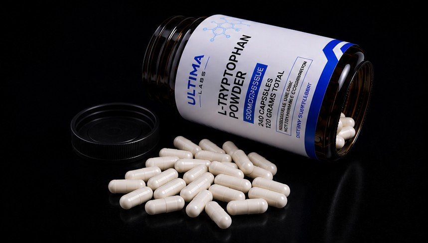 L-TRYPTOPHAN POWDER (240 CAPSULES) (500MG/CAPSULE, 120 GRAMS TOTAL) - Image 5