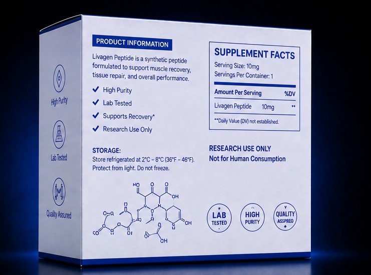 LIVAGEN PEPTIDE 10MG VIAL - Image 2
