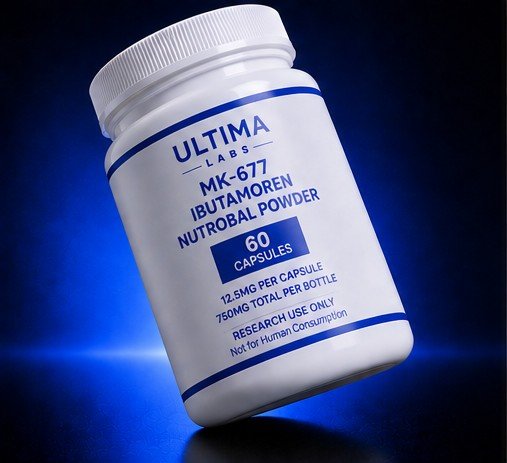 MK-677 IBUTAMOREN NUTROBAL POWDER (60 CAPSULES) (12.5MG/CAPSULE, 750MG TOTAL) - Image 3