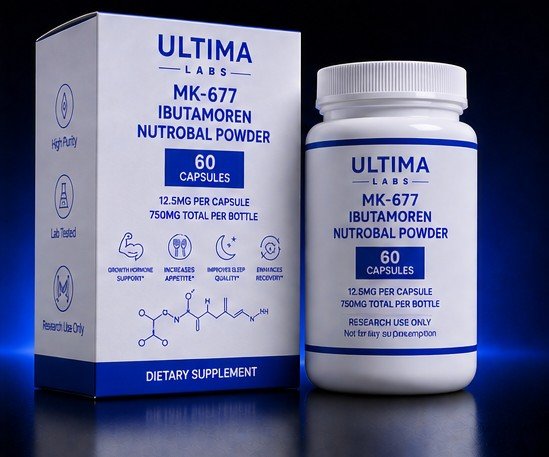 MK-677 IBUTAMOREN NUTROBAL POWDER (60 CAPSULES) (12.5MG/CAPSULE, 750MG TOTAL) - Image 5