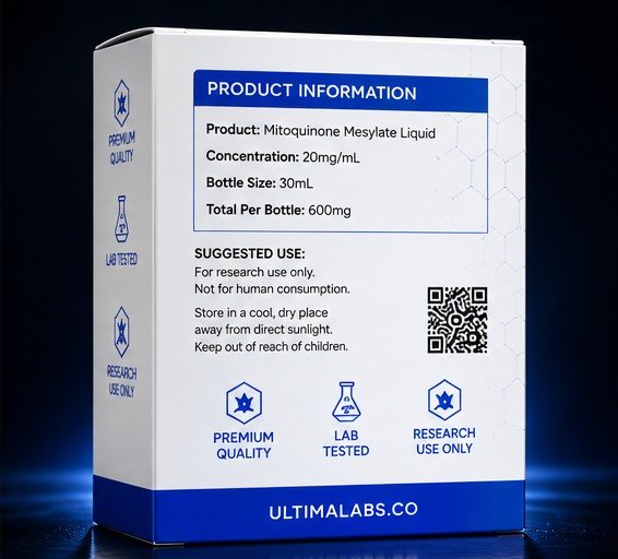 MITOQUINONE MESYLATE 30ML LIQUID (20MG/ML, 600MG BOTTLE) - Image 3
