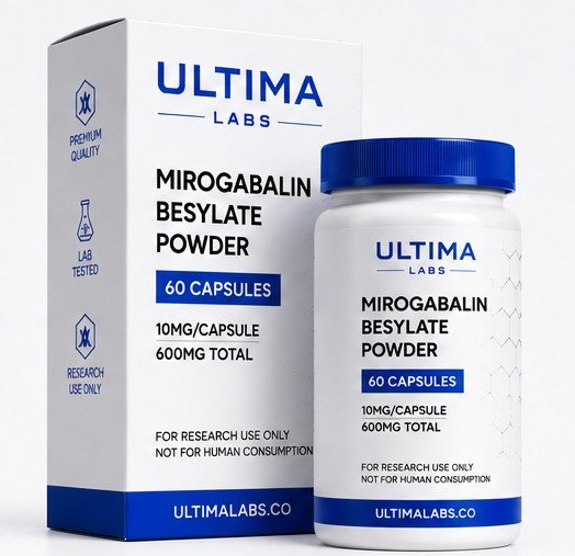 MIROGABALIN BESYLATE POWDER (60 CAPSULES) (10MG/CAPSULE, 600MG TOTAL)