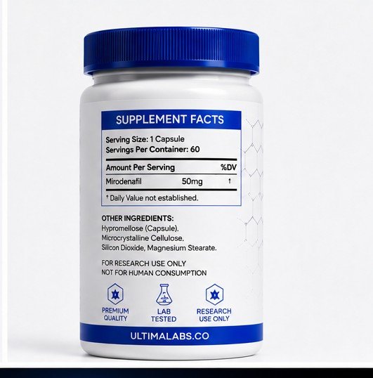 MIRODENAFIL POWDER (60 CAPSULES) (50MG/CAPSULE, 3000MG TOTAL) - Image 2
