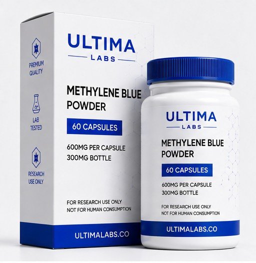 METHYLENE BLUE POWDER (60 CAPSULES) (600MG/300MG BOTTLE)