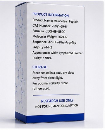 MELANOTAN I PEPTIDE 10MG VIAL - Image 3