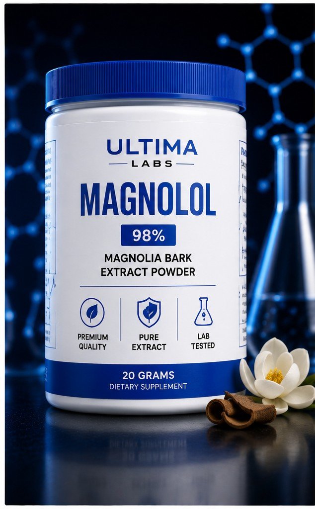 MAGNOLOL 98% MAGNOLIA BARK EXTRACT POWDER (20 GRAMS)