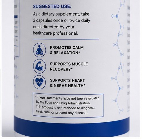 MAGNESIUM TAURATE POWDER (90 CAPSULES) - Image 3
