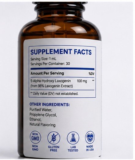 5-ALPHA-HYDROXY LAXOGENIN (SARM SUPPORT) - 100MG/ML - 30ML/60ML BOTTLE - Image 5