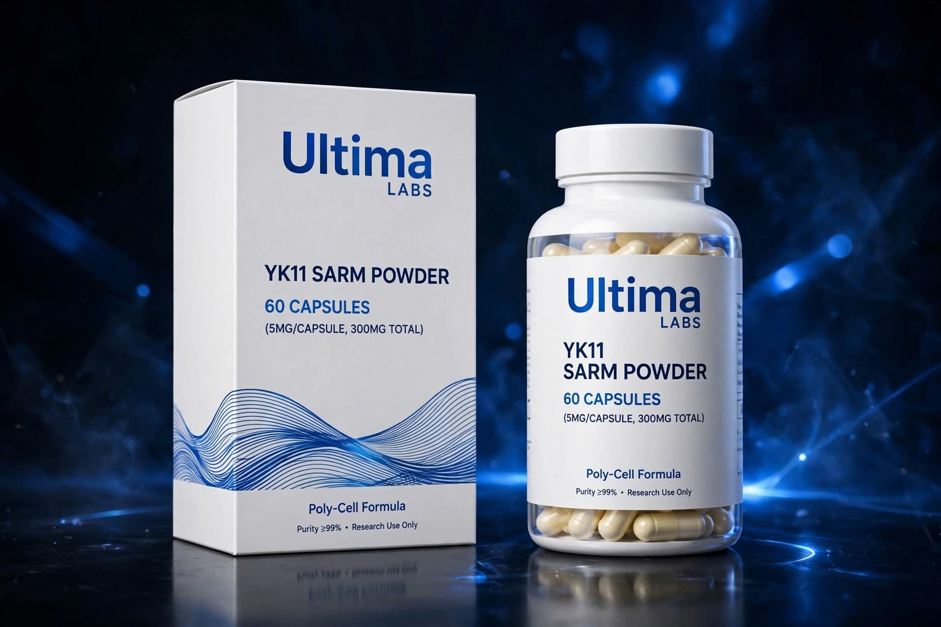 YK11 SARM POWDER (60 CAPSULES) (5MG/CAPSULE, 300MG TOTAL) - Image 2
