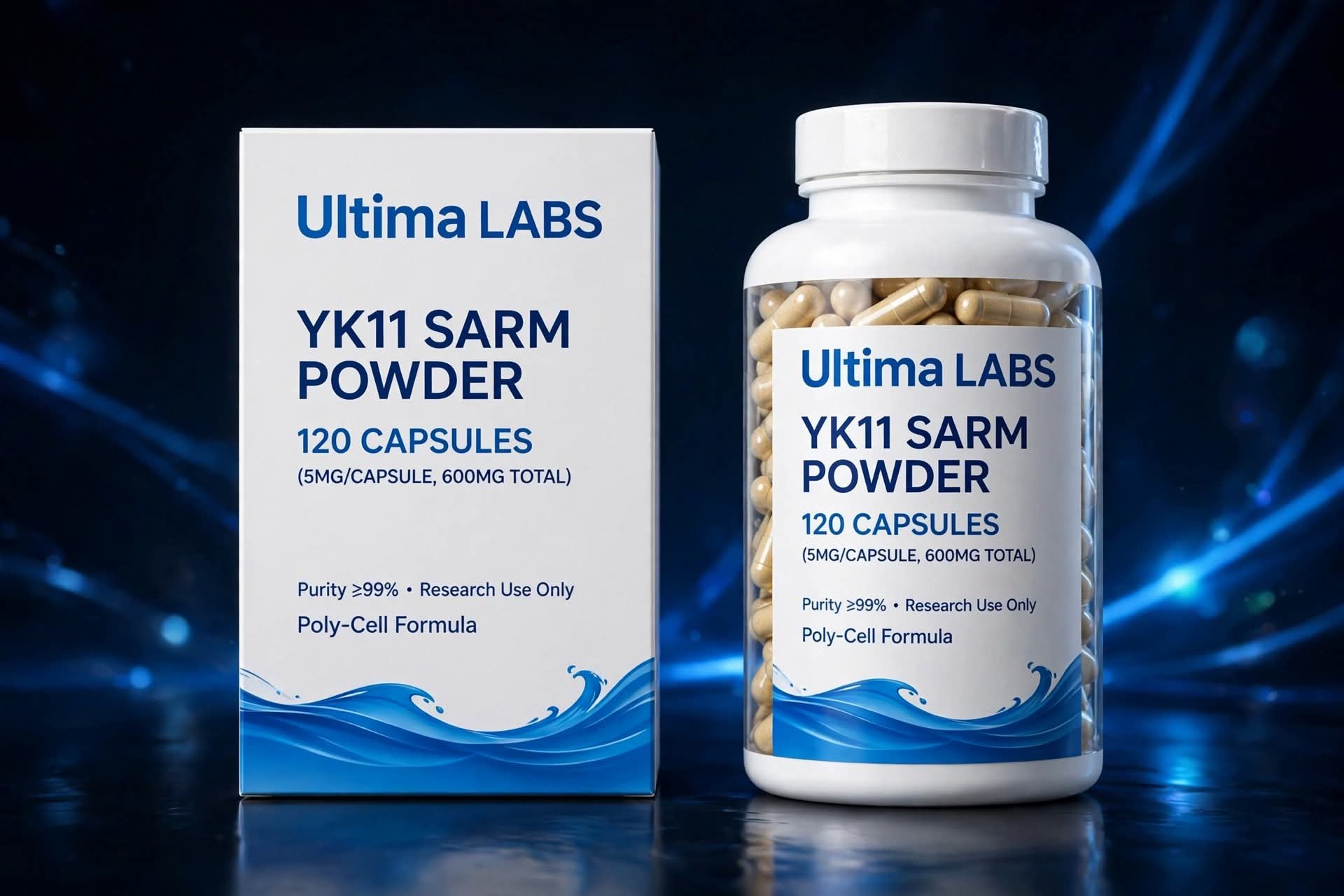 YK11 SARM POWDER (60 CAPSULES) (5MG/CAPSULE, 300MG TOTAL) - Image 3