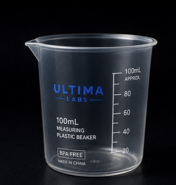 100mL measuring plastic beaker | Lab Grade