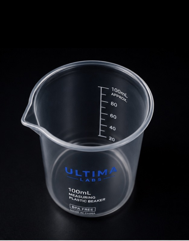 100mL measuring plastic beaker | Lab Grade - Image 3