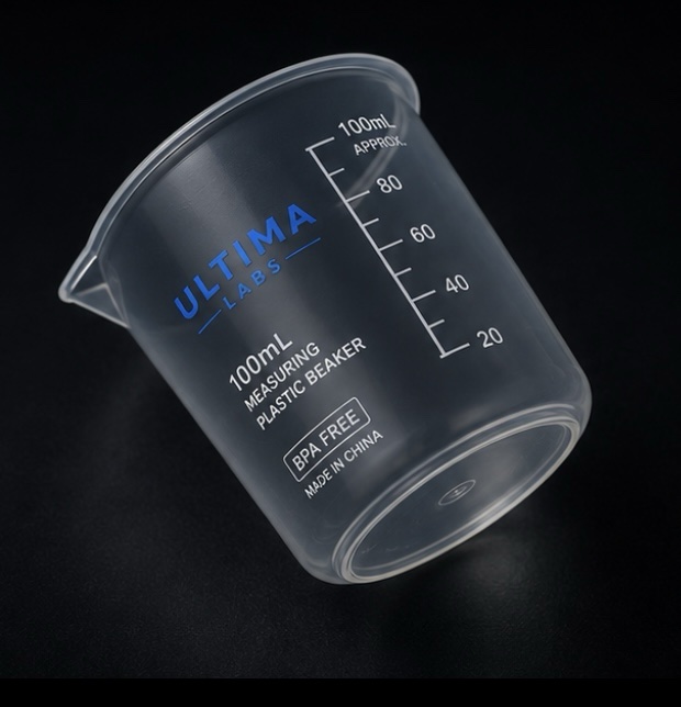 100mL measuring plastic beaker | Lab Grade - Image 4