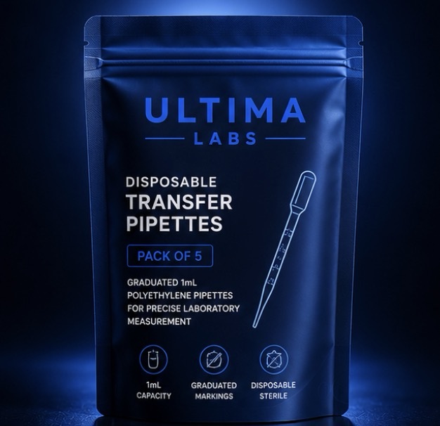 1mL disposable plastic transfer pipette 5 Pack | Lab Grade