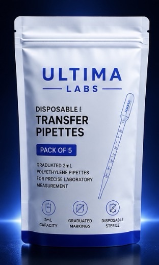 2mL disposable transfer pipette 5 Pack | Premium Lab Grade