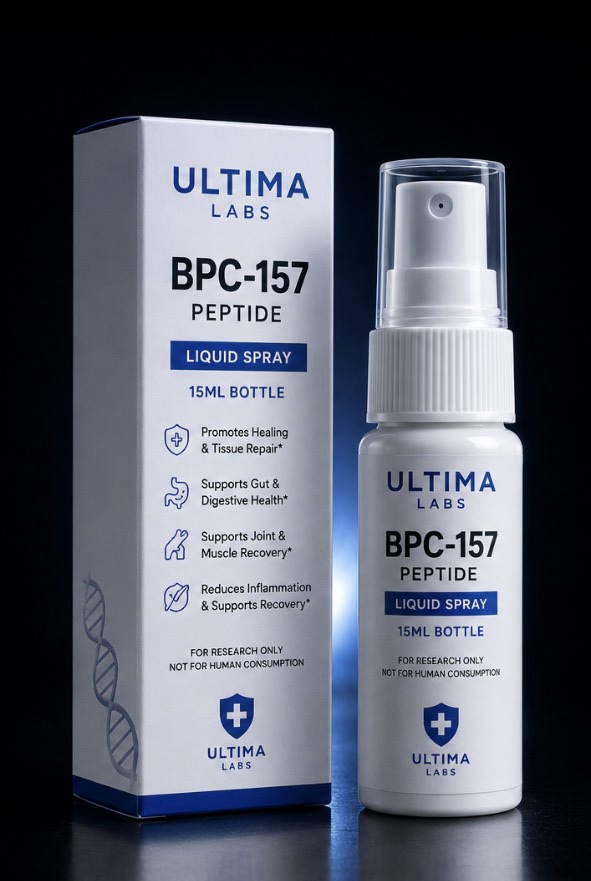 Buy BPC-157 peptide liquid spray online - 15ML bottle at Ultimaa Labs