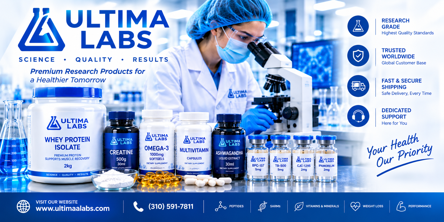 Lab-Tested SARMs Peptides for Research - Fast US Shipping