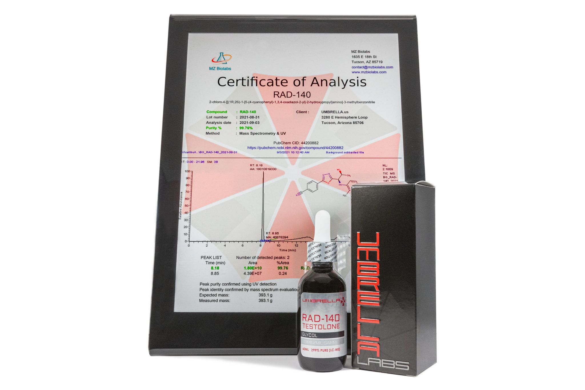 SARMS for Sale: RAD 140 SARM TESTOLONE  - 20MG/ML - 30ML/60ML BOTTLE
